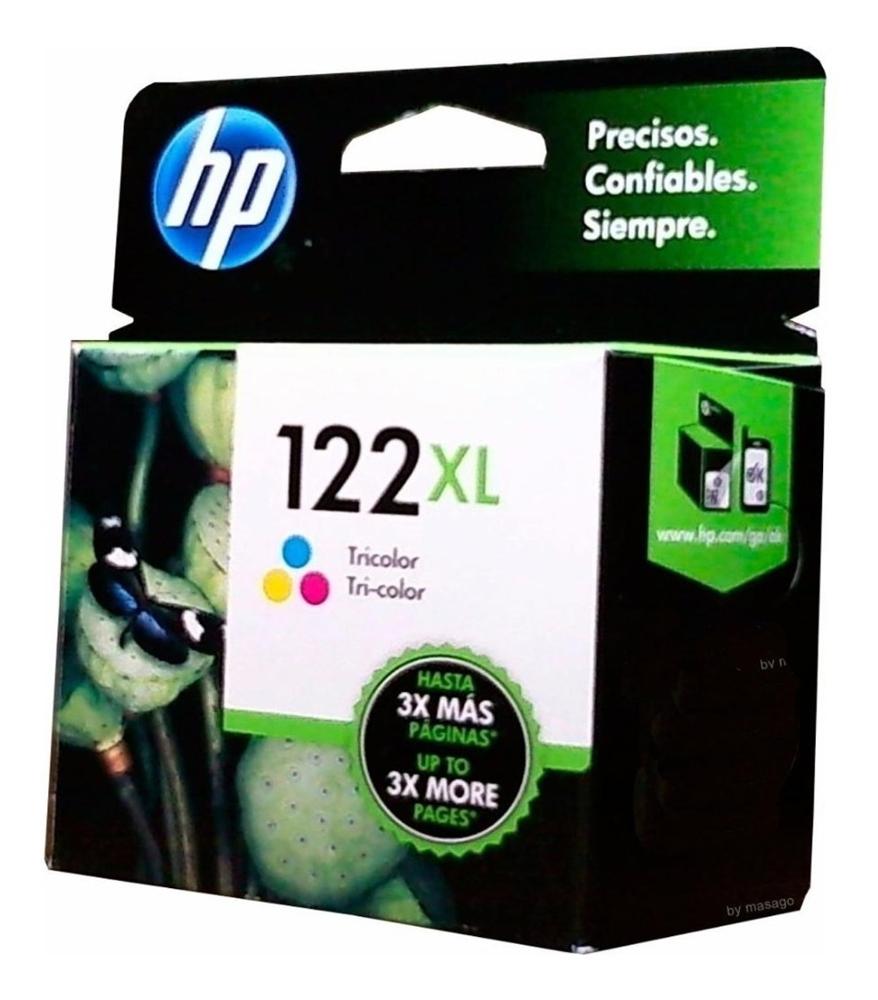 Hp Cartucho De Tinta 122xl Original 6ml Tricolor Entrega A Toda